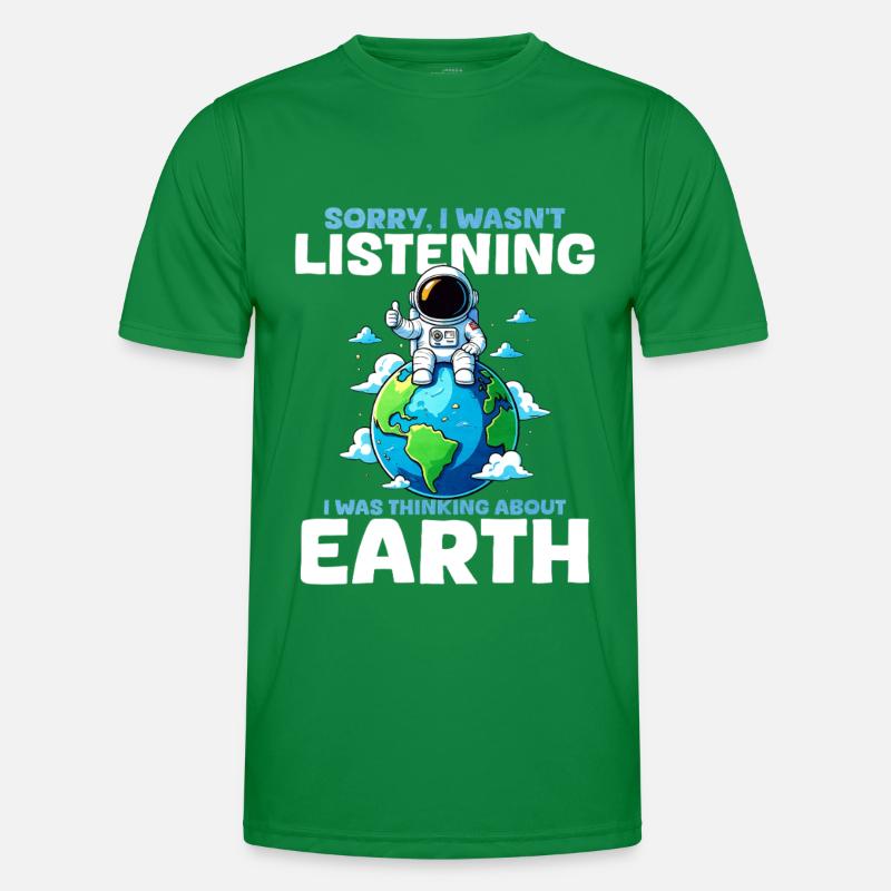 Erde Planet Männer Funktions-T-Shirt