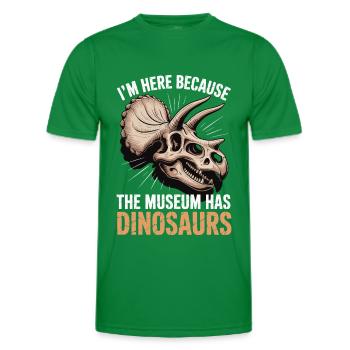 Museum - Men's Functional T-Shirt - kelly green - Front - AI Model Male 178 dark (178cm)