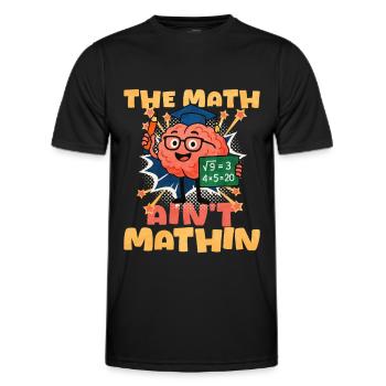 Mathématiques - T-shirt sport Homme - noir - Devant - AI Model Male 178 dark (178cm)