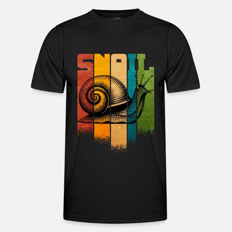 Schnecke Männer Funktions-T-Shirt