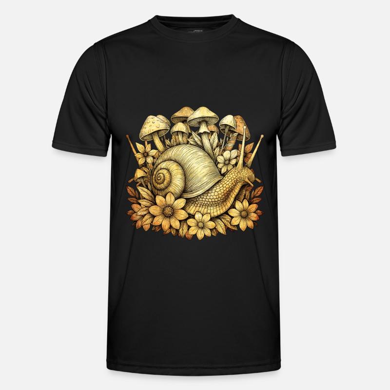 Schnecke Männer Funktions-T-Shirt