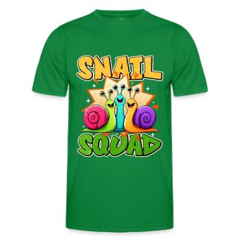 Snail - Men's Functional T-Shirt - kelly green - Front - AI Model Male 178 dark (178cm)