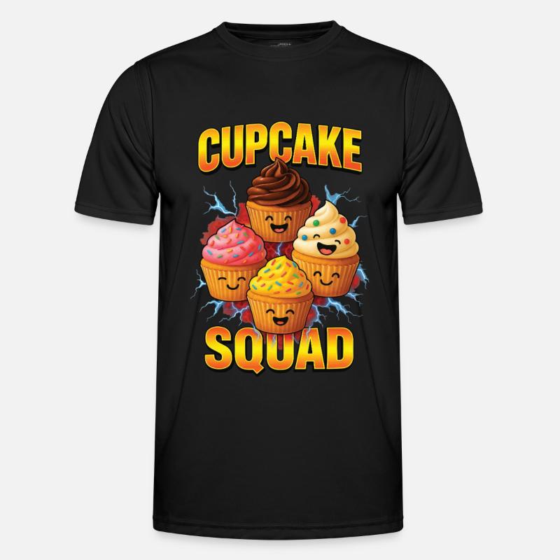Cupcake - Männer Funktions-T-Shirt - Schwarz