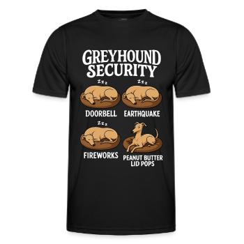 Windhund Greyhound - Männer Funktions-T-Shirt - Schwarz - Vorne - AI Model Male 178 dark (178cm)