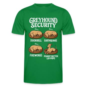 Windhund Greyhound - Männer Funktions-T-Shirt - Kelly Green - Vorne - AI Model Male 178 dark (178cm)