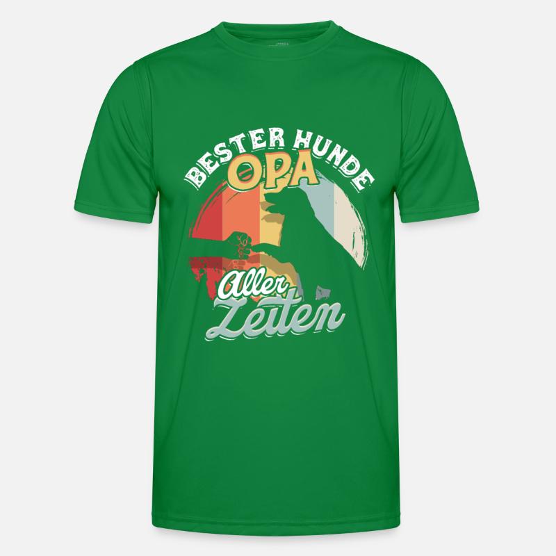 Bester Hunde Opa Aller Zeiten Hundeopa Geschenk Männer Funktions-T-Shirt