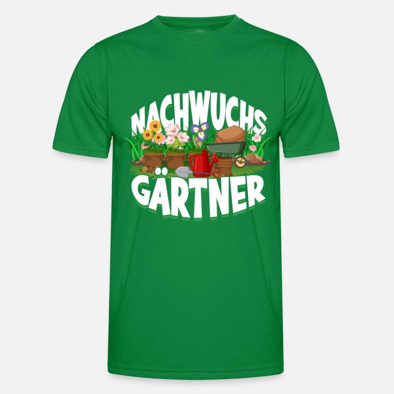 Nachwuchs Gärtner Gartenarbeit Hobbygärtner Kinder Männer Funktions-T-Shirt