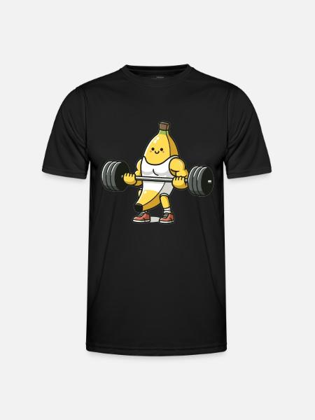 Banana Bodybuilding - Men's Functional T-Shirt - black