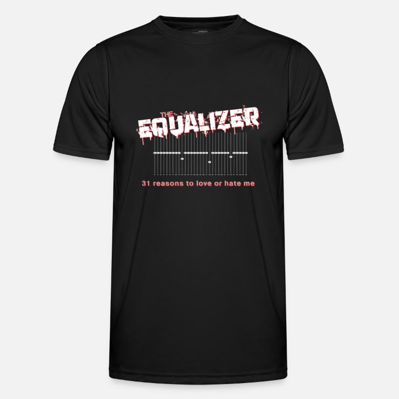 The Equalizer: Klangverbesserung als Statement - Männer Funktions-T-Shirt - Schwarz