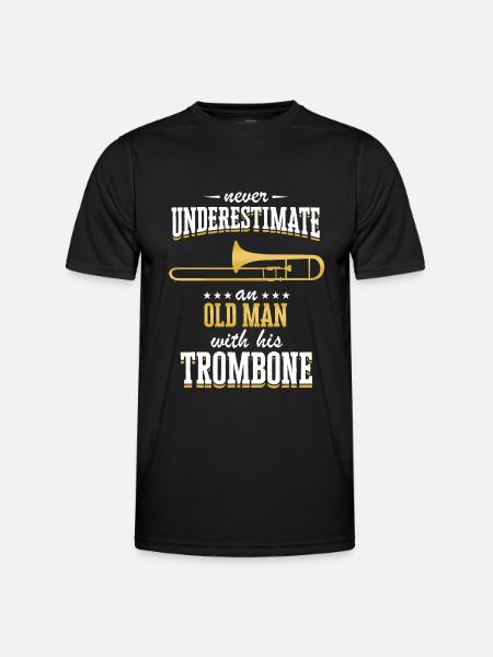 Trombone Trombonist Instrument Saying - Men's Functional T-Shirt - black