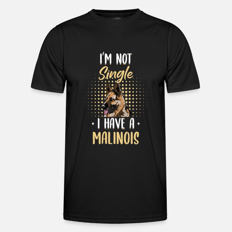 Malinois Hund Hundehalter - Männer Funktions-T-Shirt - Schwarz