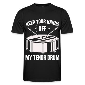 Tenor Schlagzeuger - Männer Funktions-T-Shirt - Schwarz - Vorne - AI Model Male 178 dark (178cm)