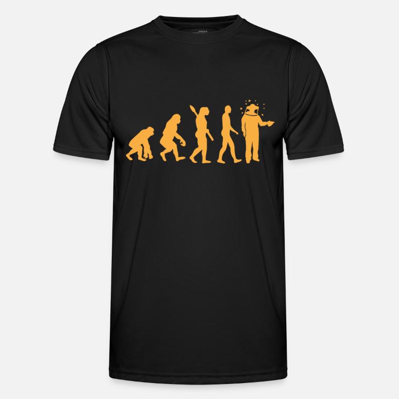 Evolution Beekeeper Beekeeping Bee Whisperer - Men's Functional T-Shirt - black