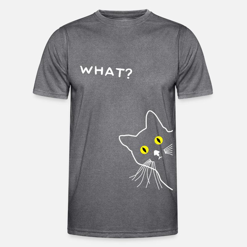 Curious Cat Men's Functional T-Shirt