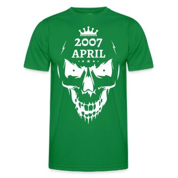April 2007 Totenkopf - Männer Funktions-T-Shirt - Kelly Green - Vorne - AI Model Male 178 dark (178cm)