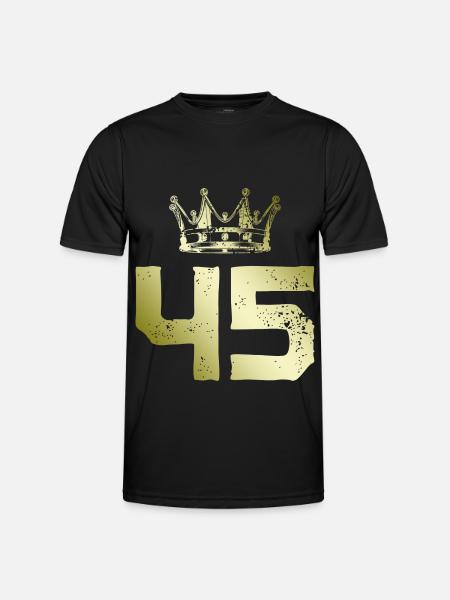 45 Number crown - Men's Functional T-Shirt - black