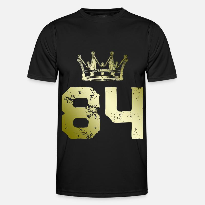 84 Number crown - Men's Functional T-Shirt - black