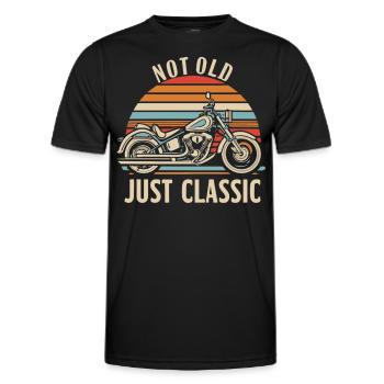 Classic Passion - Pour les motards intemporels - T-shirt sport Homme - noir - Devant - AI Model Male 178 dark (178cm)