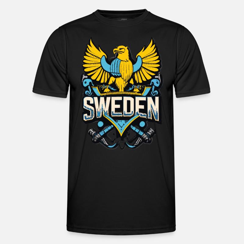 Stolz auf Schweden - Unser heroisches Wappen Männer Funktions-T-Shirt