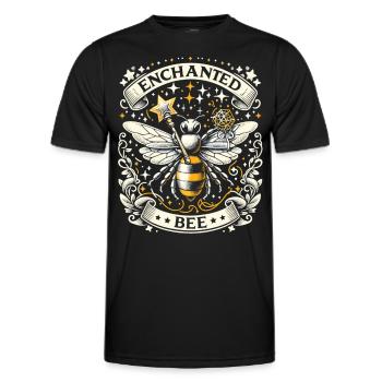 Abeille magique : Mondes magiques - T-shirt sport Homme - noir - Devant - AI Model Male 178 dark (178cm)