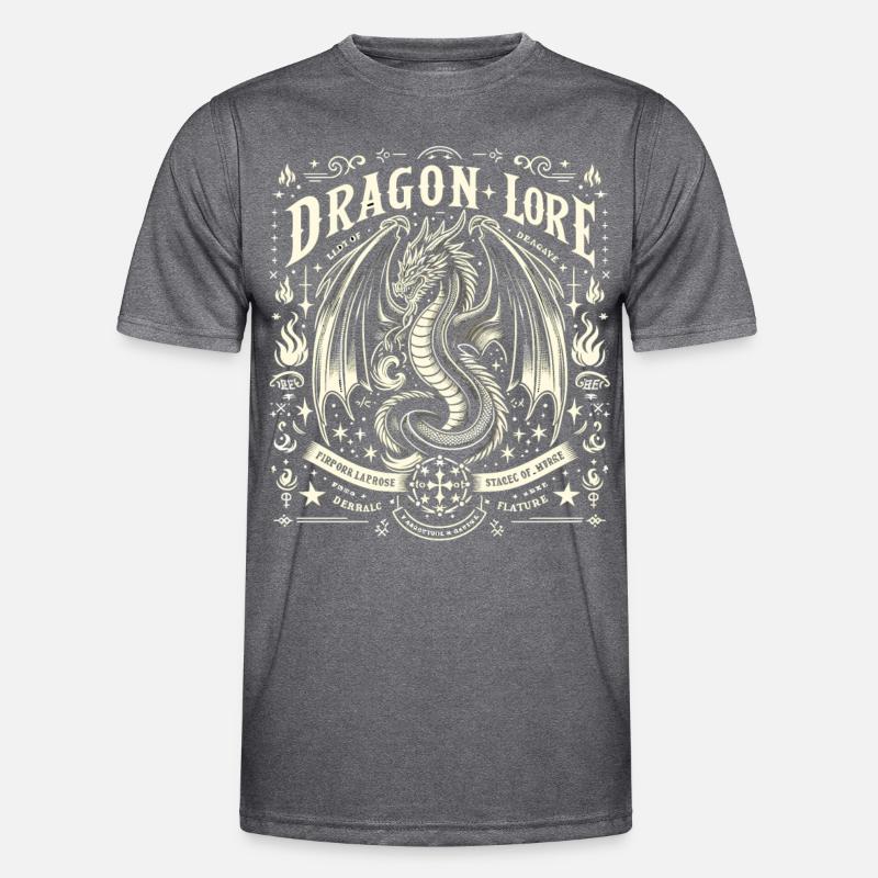 Mythical Fire Dragon Men's Functional T-Shirt