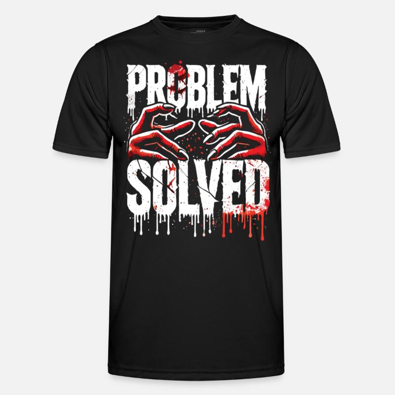 Shocking Solution - Problem Solved - Men's Functional T-Shirt - black