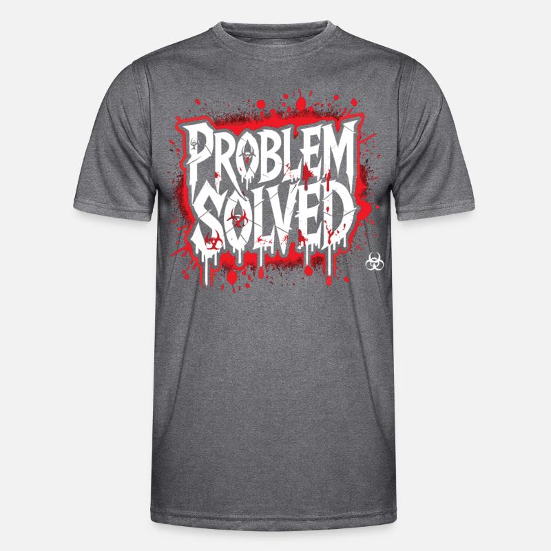 Schockierende Lösung - Problem Solved Männer Funktions-T-Shirt