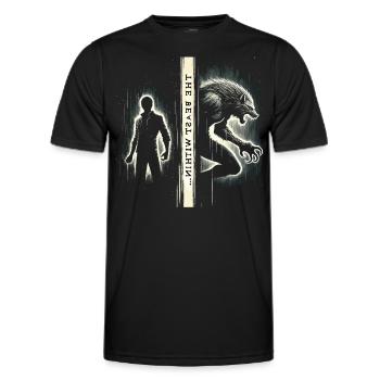 Beast in the Dark Shirt - Men's Functional T-Shirt - black - Front - AI Model Male 178 dark (178cm)
