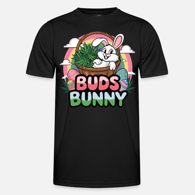 Buds Bunny – Fun Easter Design for Adults Men's Functional T-Shirt