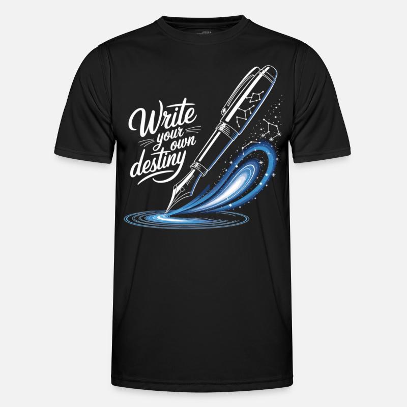 Write Your Own Destiny - Men's Functional T-Shirt - black