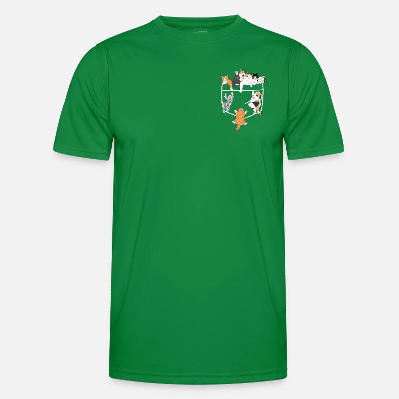Chats mignons grimpant - idée cadeau original T-shirt sport Homme