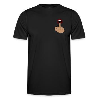 Bouche - T-shirt sport Homme - noir - Devant - AI Model Male 178 dark (178cm)
