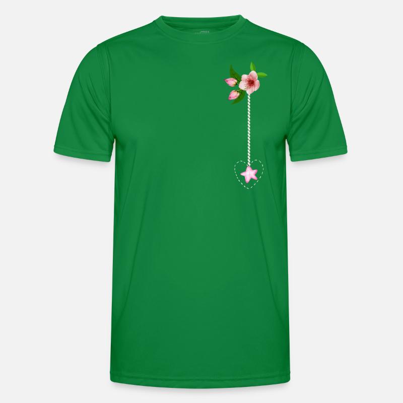 Composition florale T-shirt sport Homme