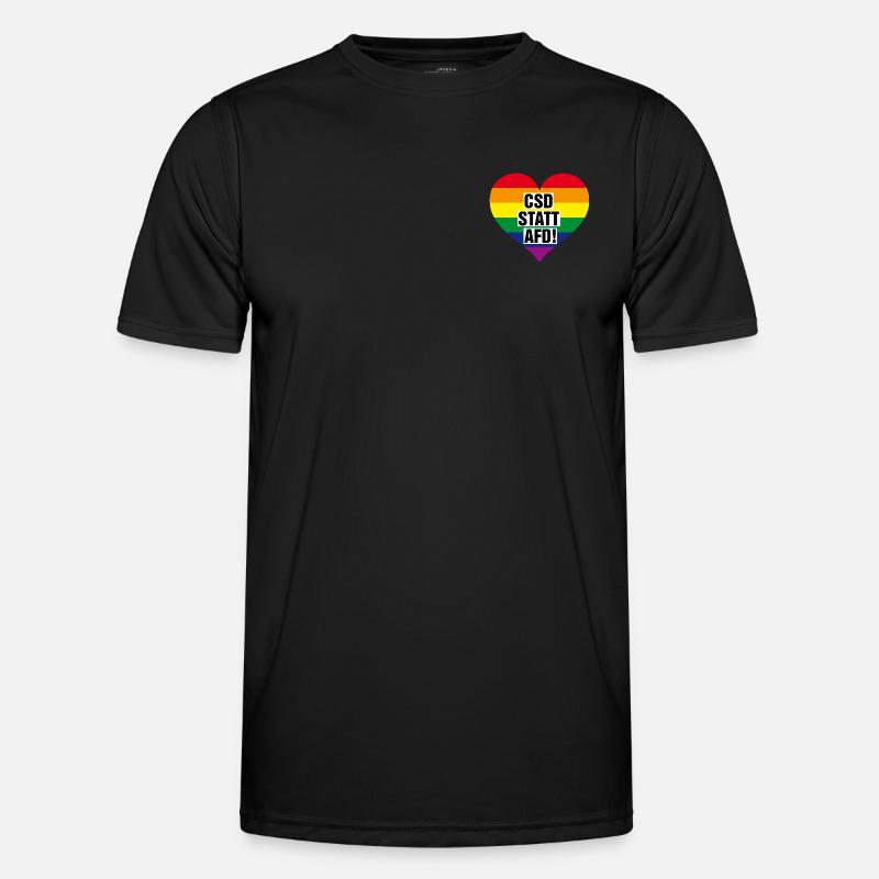 CSD statt AFD Männer Funktions-T-Shirt