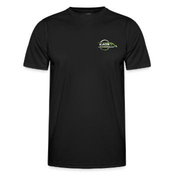 KaosXpress - Männer Funktions-T-Shirt - Schwarz - Vorne - AI Model Male 178 dark (178cm)