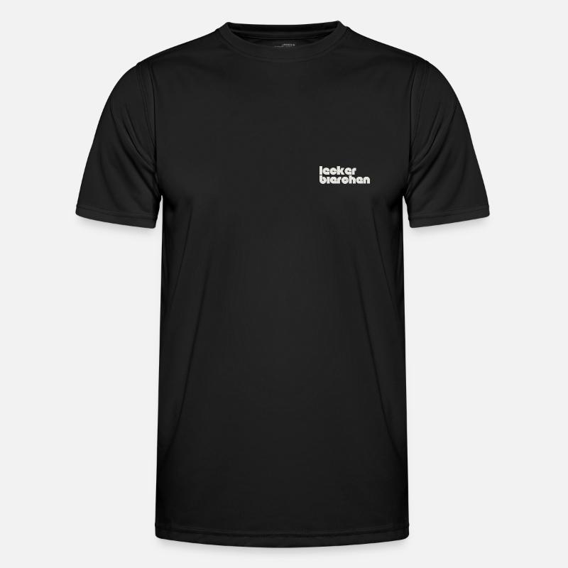 lecker bierchen - Männer Funktions-T-Shirt - Schwarz