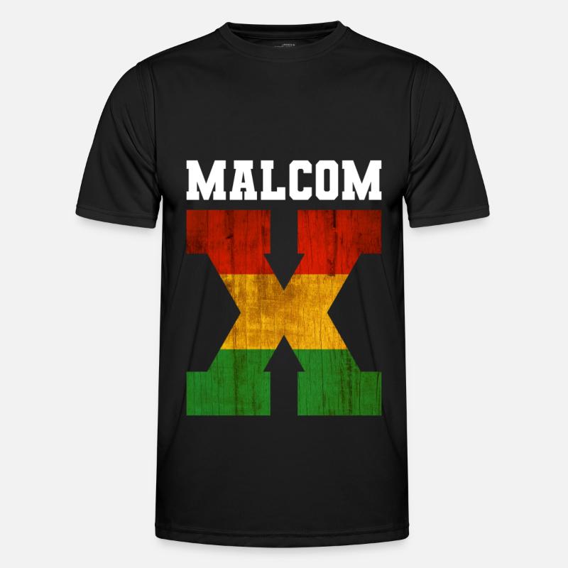 MALCOM X - Männer Funktions-T-Shirt - Schwarz