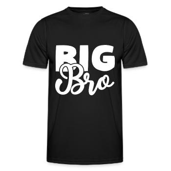 Big Bro - Men's Functional T-Shirt - black - Front - AI Model Male 178 dark (178cm)