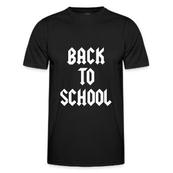 Back To School Schulanfang Schulbeginn - Männer Funktions-T-Shirt - Schwarz - Vorne - AI Model Male 178 dark (178cm)