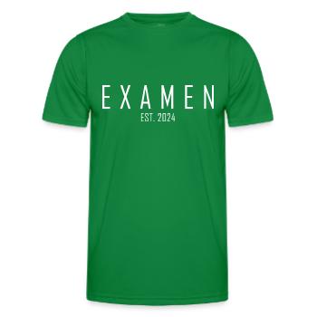 Examen EST. 2024 - Männer Funktions-T-Shirt - Kelly Green - Vorne - AI Model Male 178 dark (178cm)