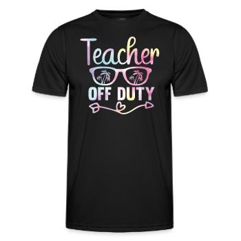 Zurück zur Schule Sportunterricht - Männer Funktions-T-Shirt - Schwarz - Vorne - AI Model Male 178 dark (178cm)