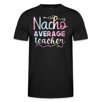 Zurück Zu Schulbindungs-regenbogen-sportunterricht - Männer Funktions-T-Shirt - Schwarz - Vorne - AI Model Male 178 dark (178cm)