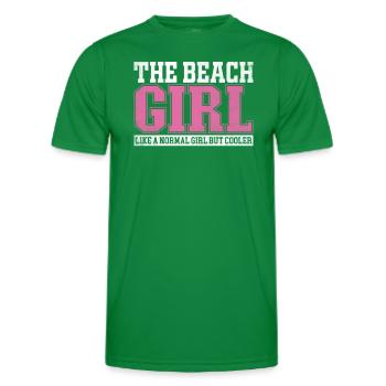 Femmes La fille de plage comme une fille normale mais - T-shirt sport Homme - vert - Devant - AI Model Male 178 dark (178cm)