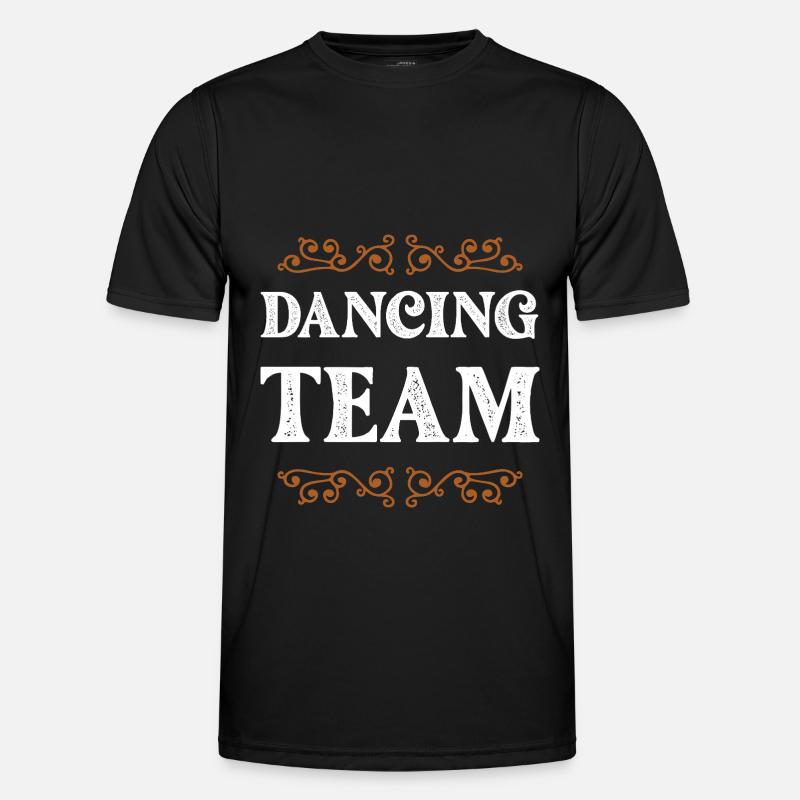 Dancing Crew - Männer Funktions-T-Shirt - Schwarz