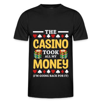 Kartenspiel Ace - Männer Funktions-T-Shirt - Schwarz - Vorne - AI Model Male 178 dark (178cm)