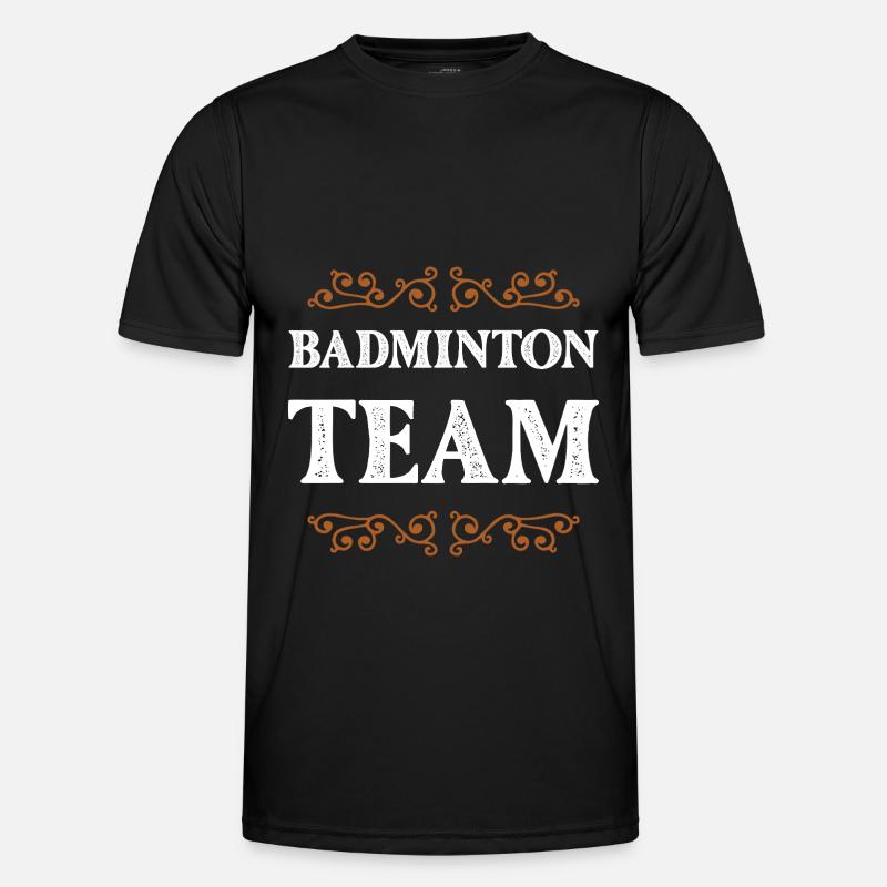 Badminton Crew - Men's Functional T-Shirt - black