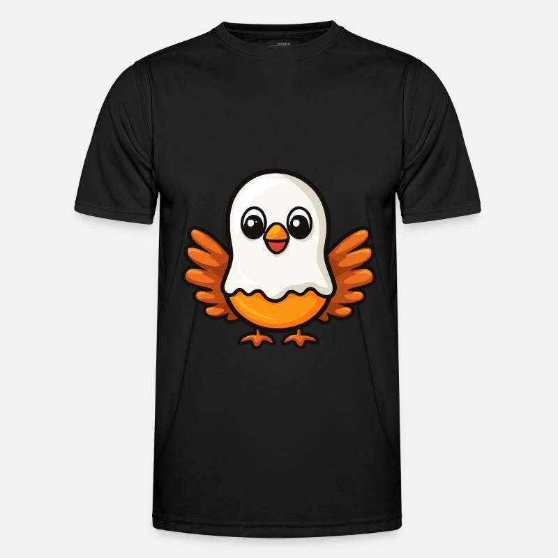Turkey Halloween Comic Ghost - Men's Functional T-Shirt - black