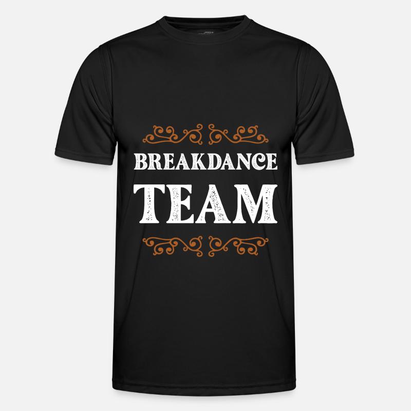 Breakdance Crew - Männer Funktions-T-Shirt - Schwarz