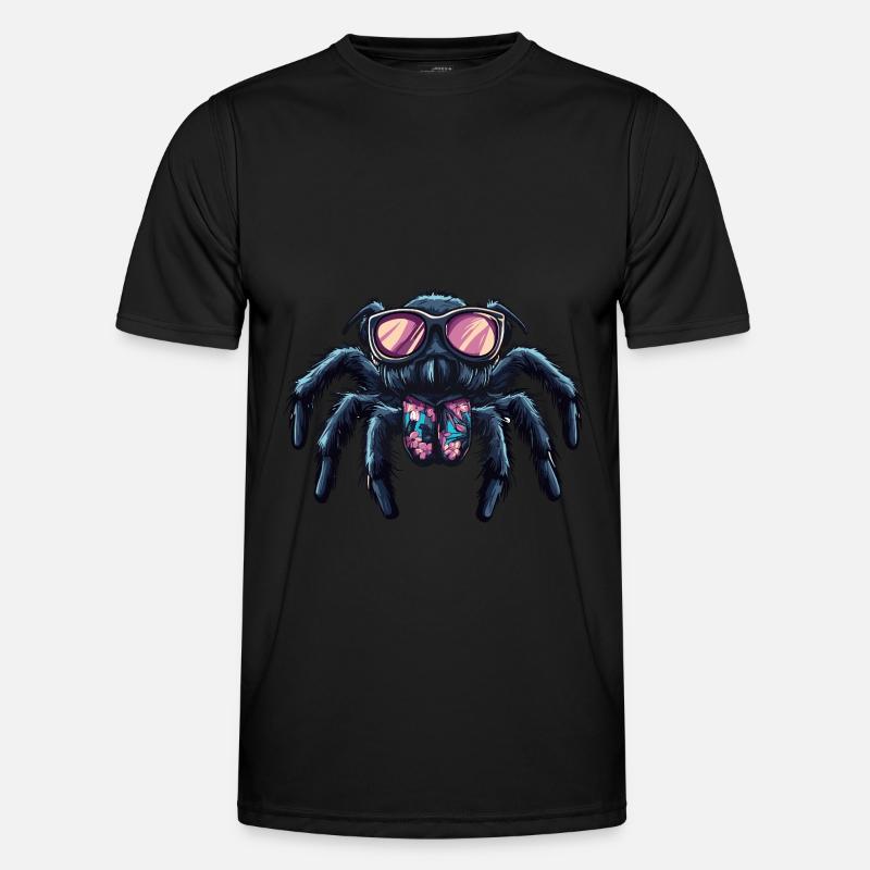 Tarantula Comic Funny Summer - Men's Functional T-Shirt - black