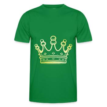 Crown Symbol Gold - Men's Functional T-Shirt - kelly green - Front - AI Model Male 178 dark (178cm)
